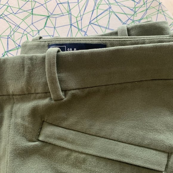Gap Skinny Ankle Pants Olive Size 8R - Picture 5 of 5